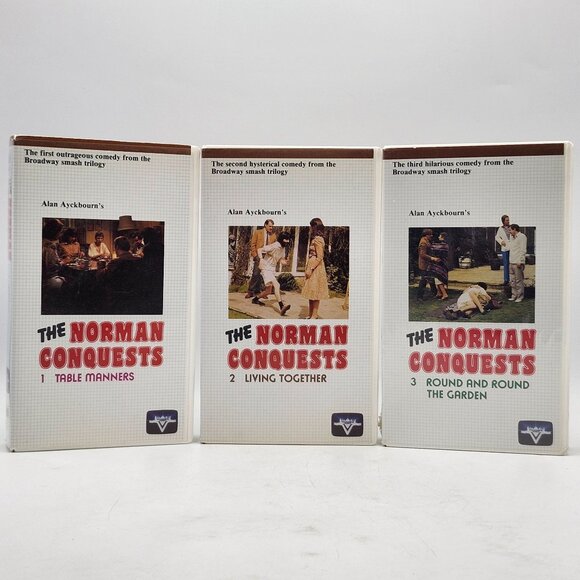 Alan Ayckbourns The Norman Conquests Trilogy VHS Set 1980 1 2 3 HBO Video - Picture 1 of 5